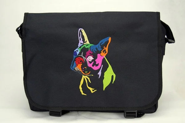 Messenger Bag COLORFUL Boston Terrier