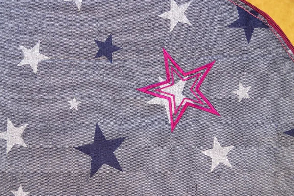 DOG BED TO GO Pink soft - Jeans star decor