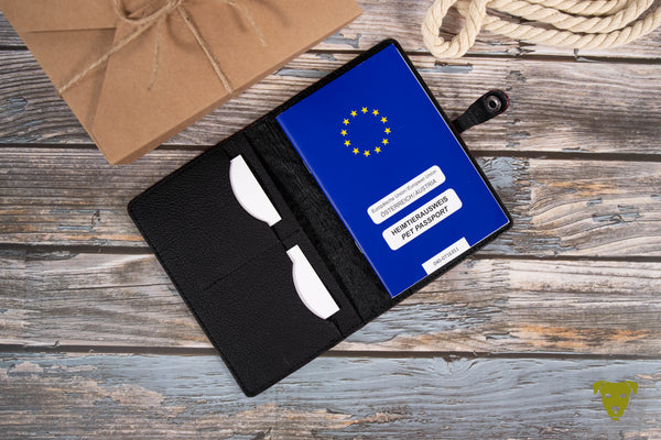 EU pet passport cover KROKO - RED