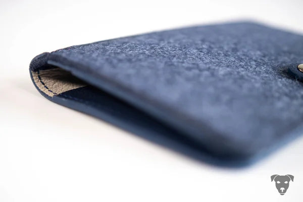 Impfpasshülle, EU-Heimtierausweishülle LEDER & Taschenfilz, NAVY&NAVY