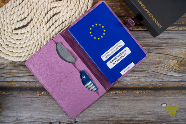 EU pet passport cover ORCHID