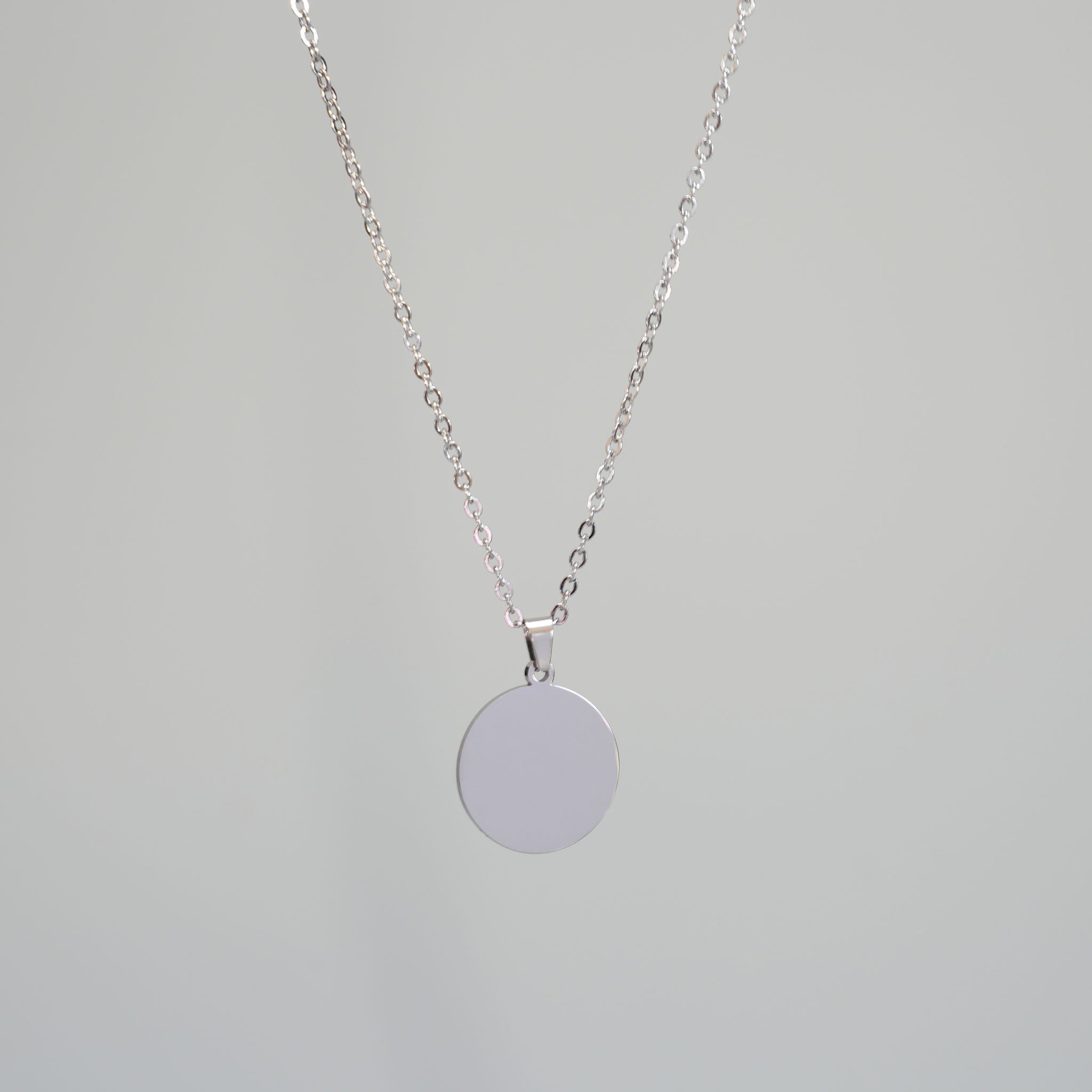 Blanko Medaillon Halskette aus Silber Edelstahl für Gravuren