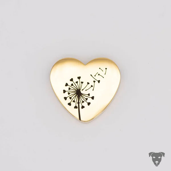DANDELION heart pendant