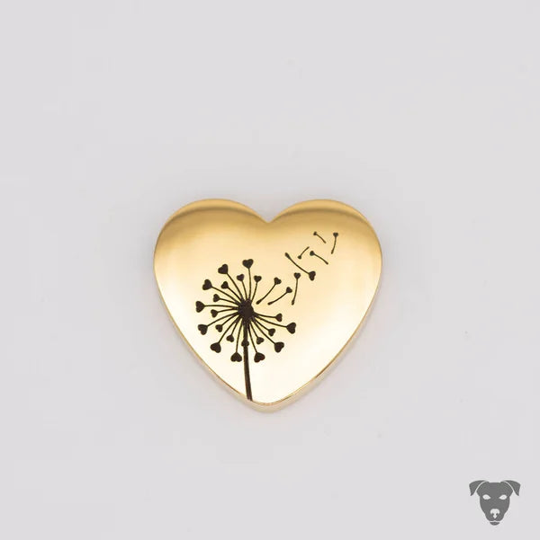 DANDELION heart pendant