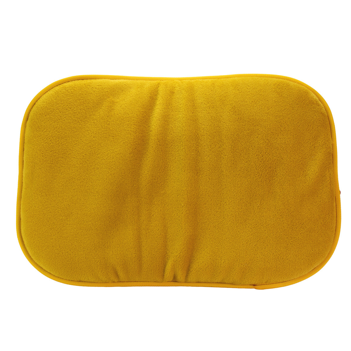 Dog Bed To Go LIGHT Hundereisebett mit sonnengelber Microfaser-Liegefläche, 4 cm Polsterung und gelber Einfassung von handmade4dogs.