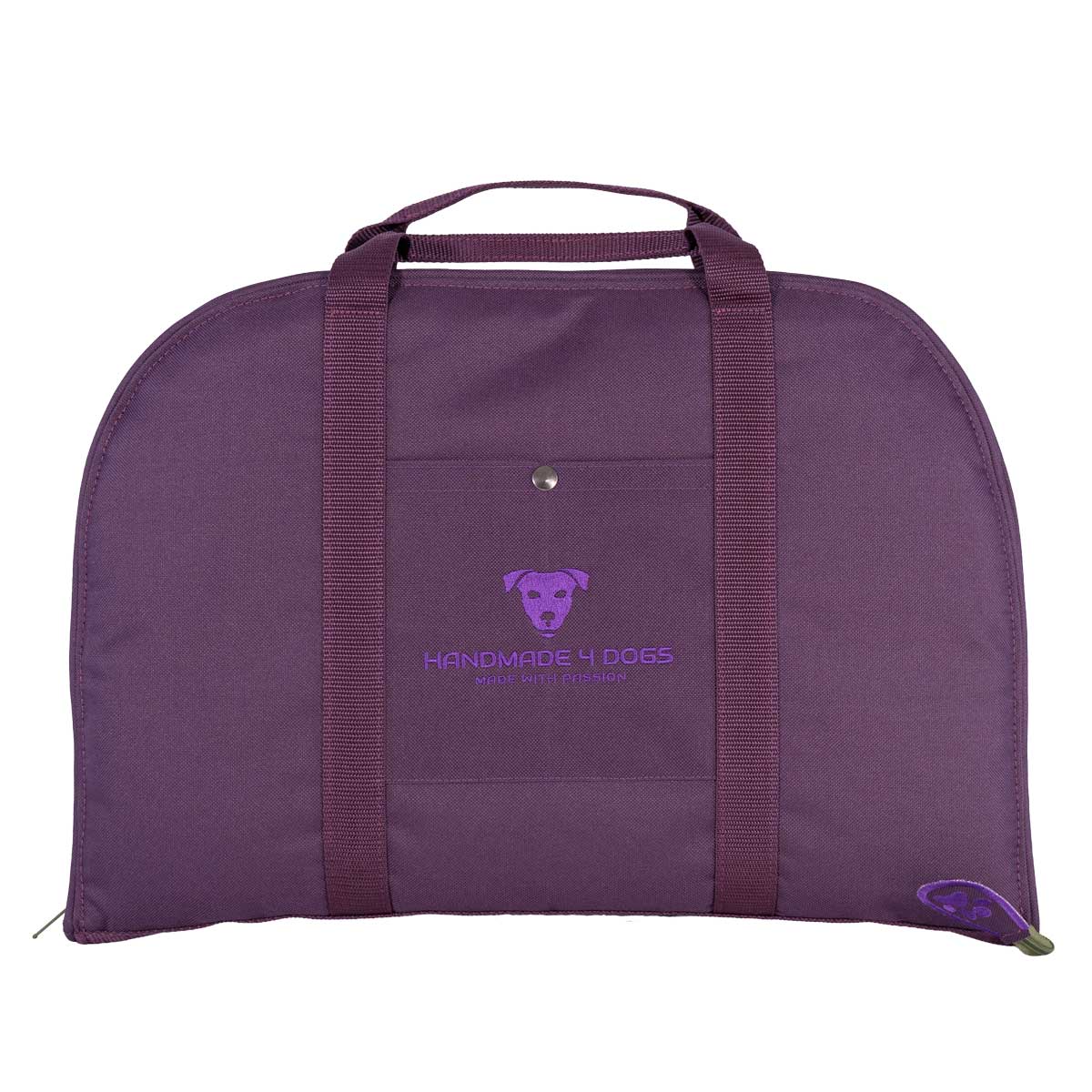 Hundereisebett Dog Bed To Go Pflaume Moosgrün geschlossen von vorne