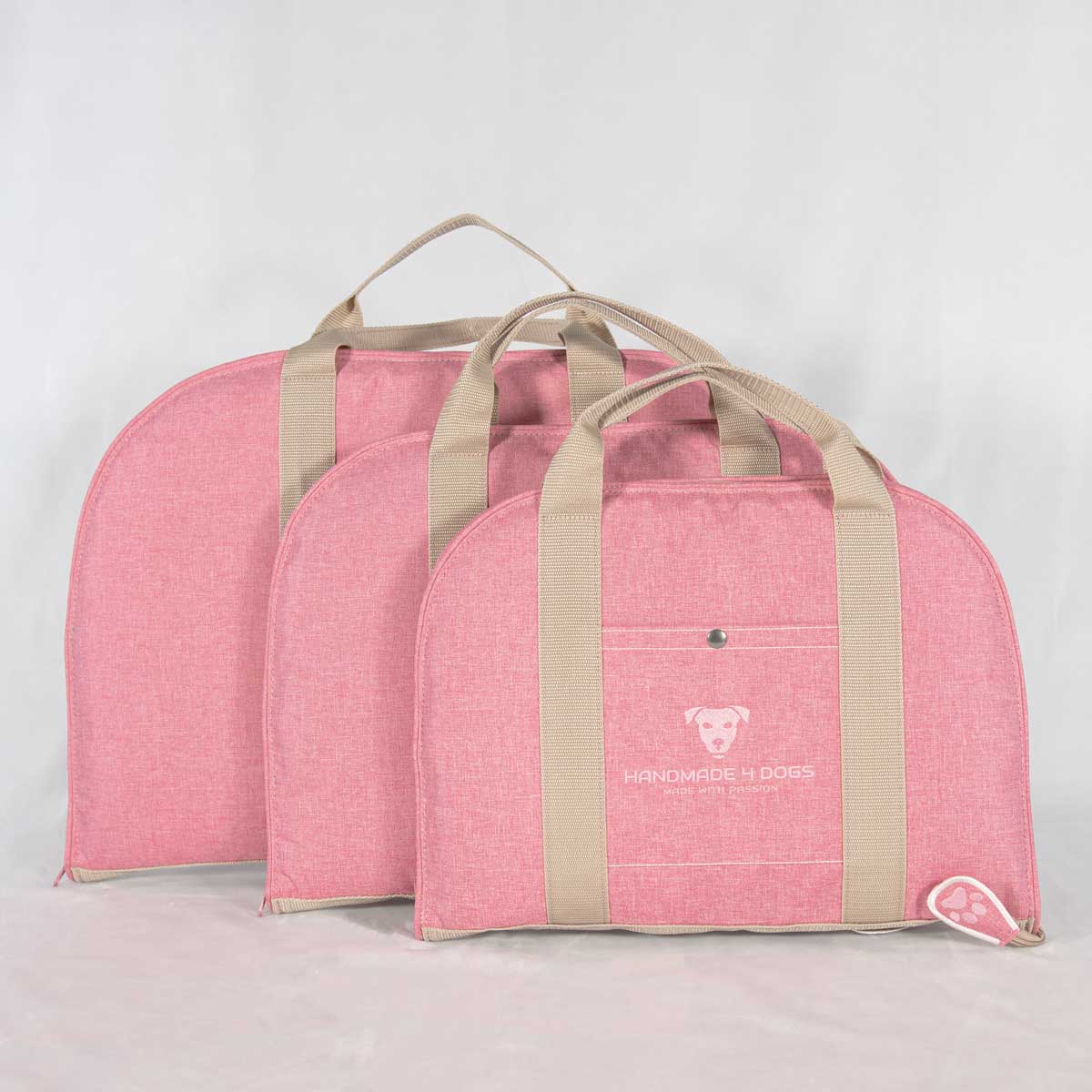 Hundereisebett Dog Bed To Go Pink in Leinenoptik in mehreren Größen