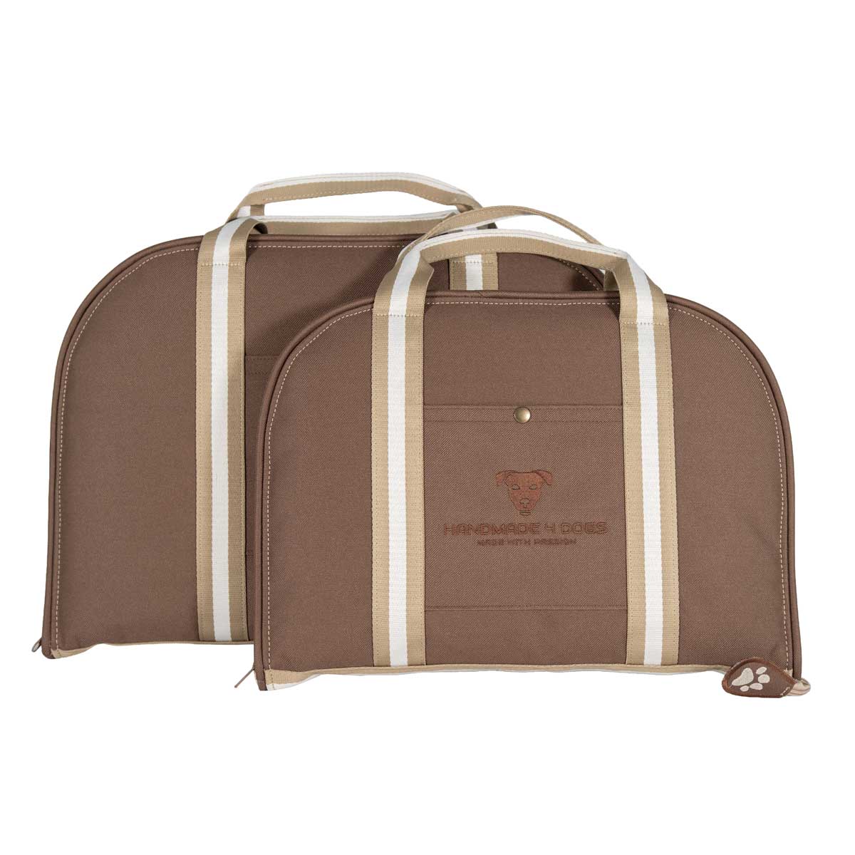Hundereisebett Dog Bed to Go Rosenholz in Braun und Beige in zwei verschiedenen Größen