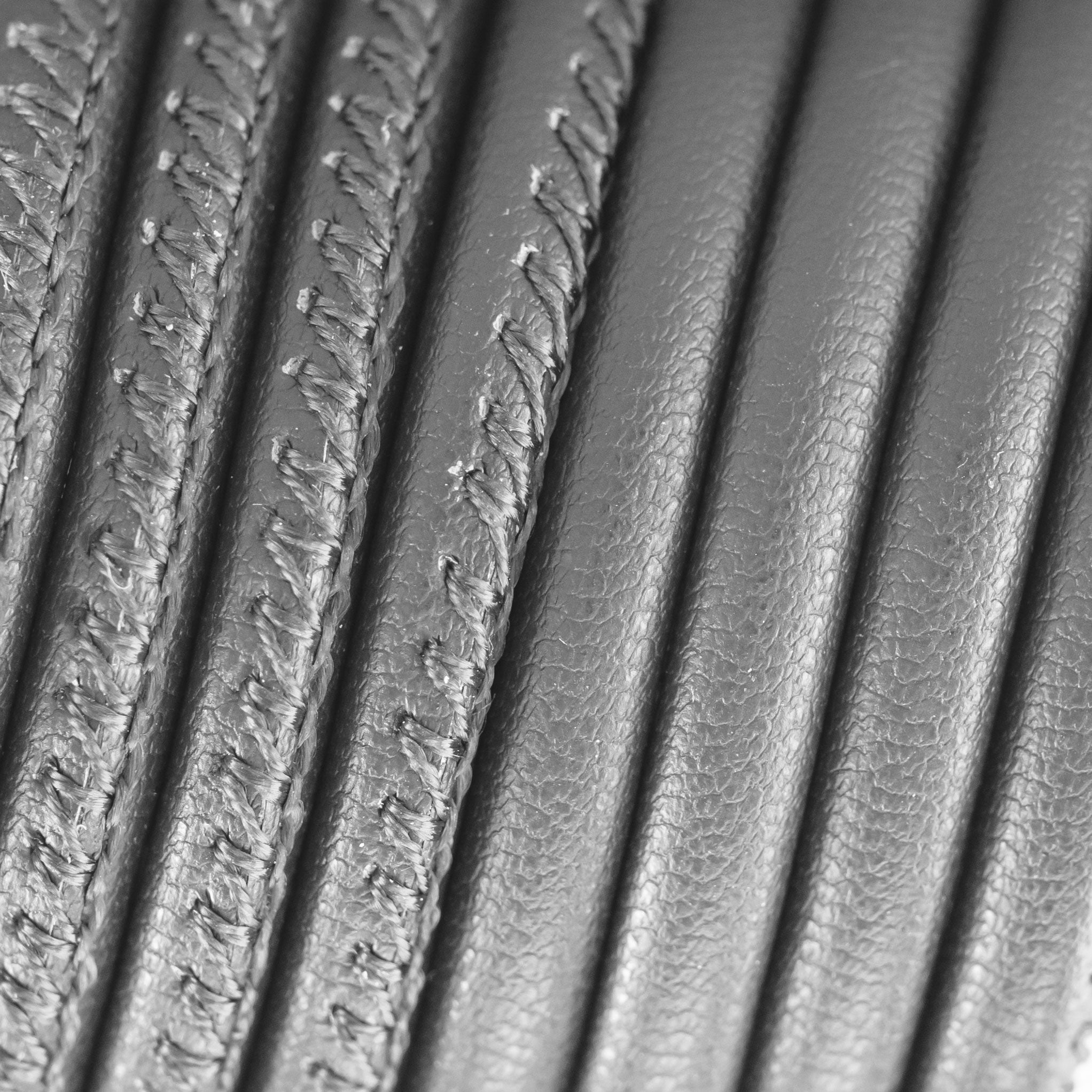 makro ansicht lammnappa schmuckkordel schwarz