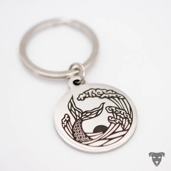 handmade-4-dogs, laser gravierter Schlüsselanhänger, Schmuck mit graviertem Pfotenabdruck, graviertem Nasenabdruck vom Hund, graviertem Baby Fußabdruck, gravierter Fingerabdruck