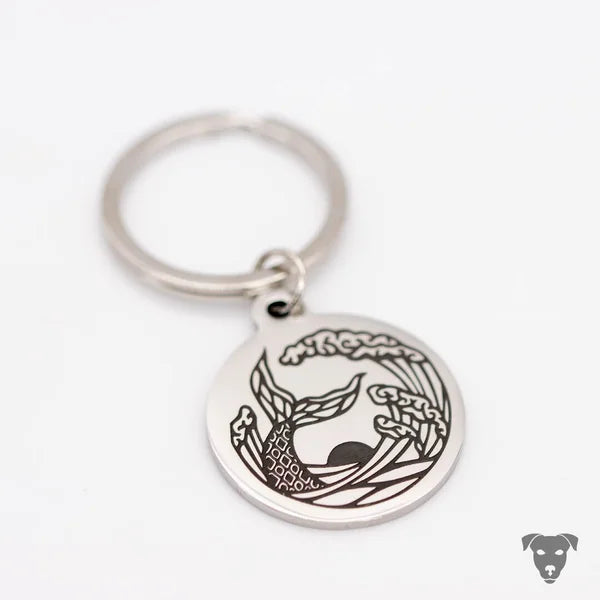 handmade-4-dogs, laser gravierter Schlüsselanhänger, Schmuck mit graviertem Pfotenabdruck, graviertem Nasenabdruck vom Hund, graviertem Baby Fußabdruck, gravierter Fingerabdruck