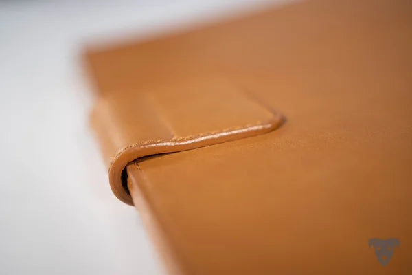 Full leather ring binder A4