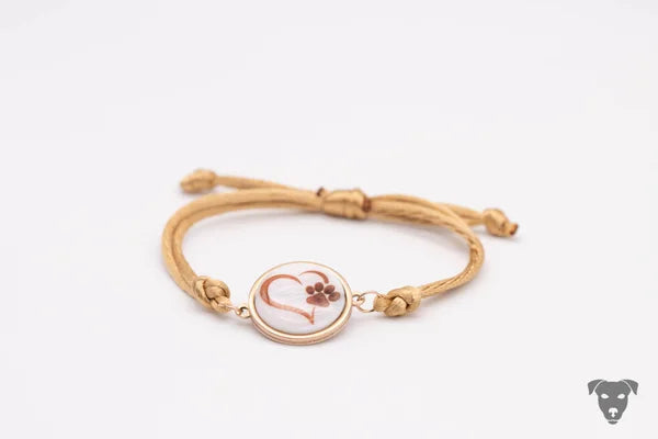 Muschel Armband - Pfotenherz