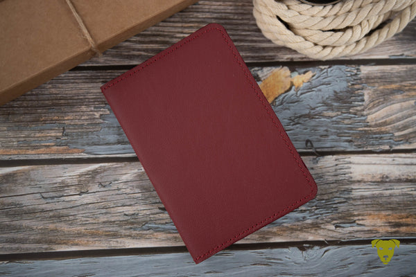 PASSPORT COVER RUBY RED