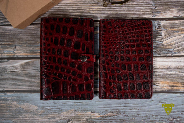 PASSPORT COVER CROCO - RED