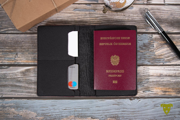 PASSPORT COVER CROCO - RED
