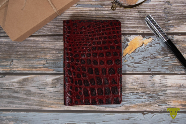PASSPORT COVER CROCO - RED