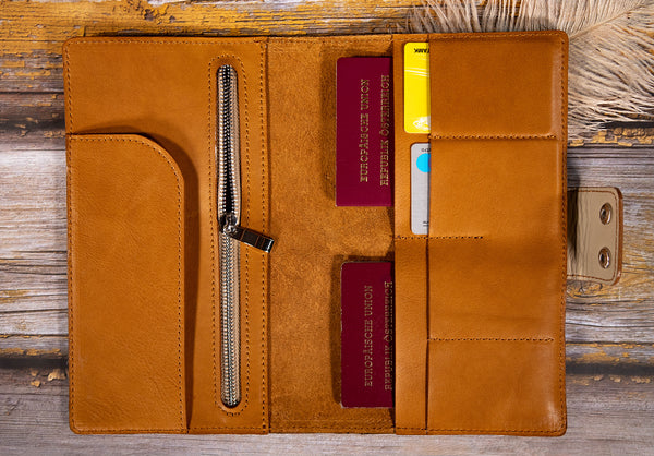 Travel Wallet COGNAC