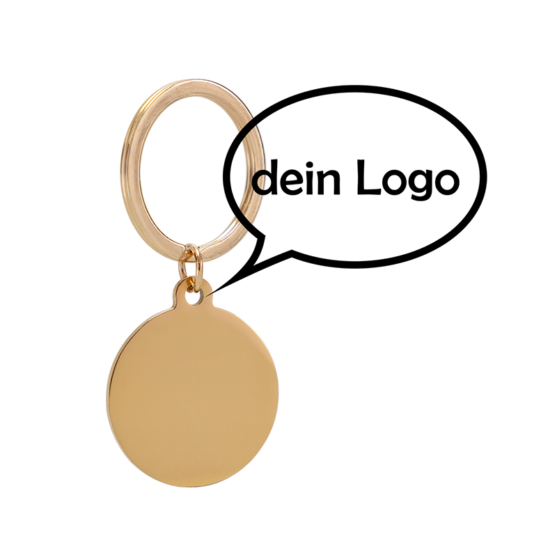 Design your own, Schlüsselanhänger Rund, 30mm - Werbeartikel