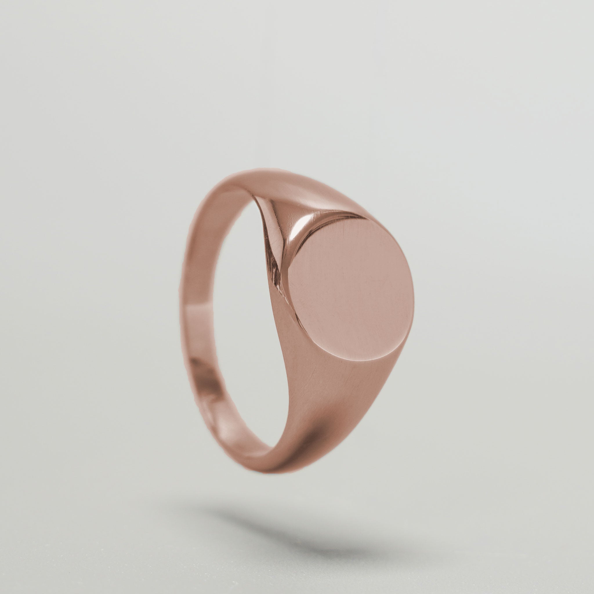 blanko Siegelring in rose gold Produktaufnahme