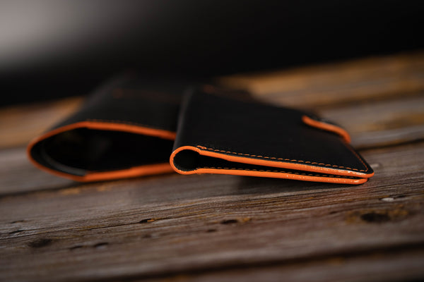 EU pet passport cover BLACK &amp; ORANGE